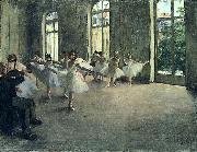 Edgar Degas Rehearsal oil